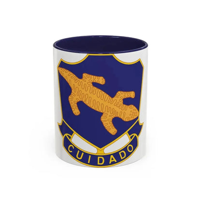 158th Infantry Regiment (U.S. Army) Accent Coffee Mug 11oz Navy - Go Mug Yourself