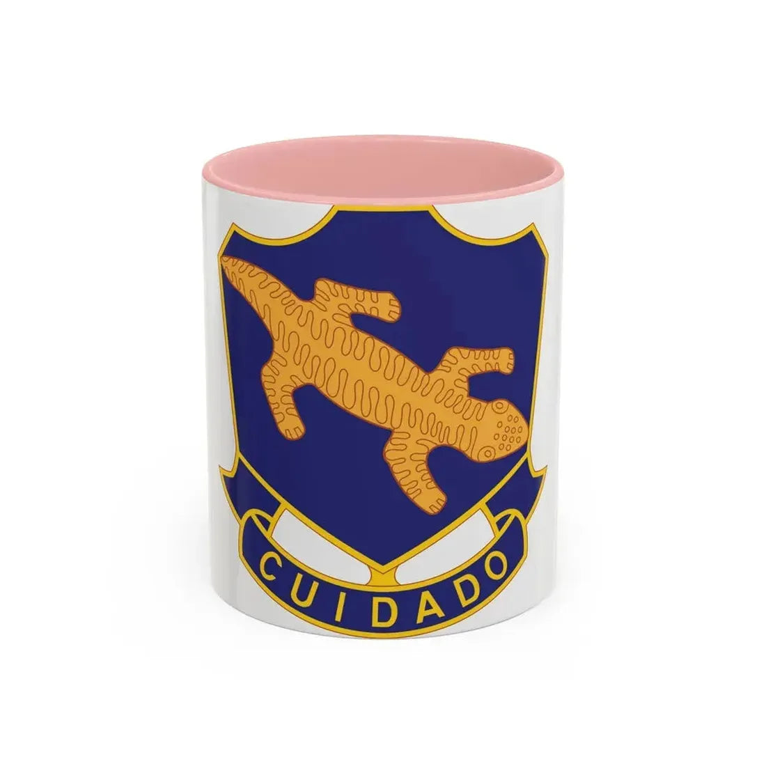 158th Infantry Regiment (U.S. Army) Accent Coffee Mug 11oz Pink - Go Mug Yourself