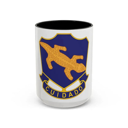 158th Infantry Regiment (U.S. Army) Accent Coffee Mug 15oz Black - Go Mug Yourself
