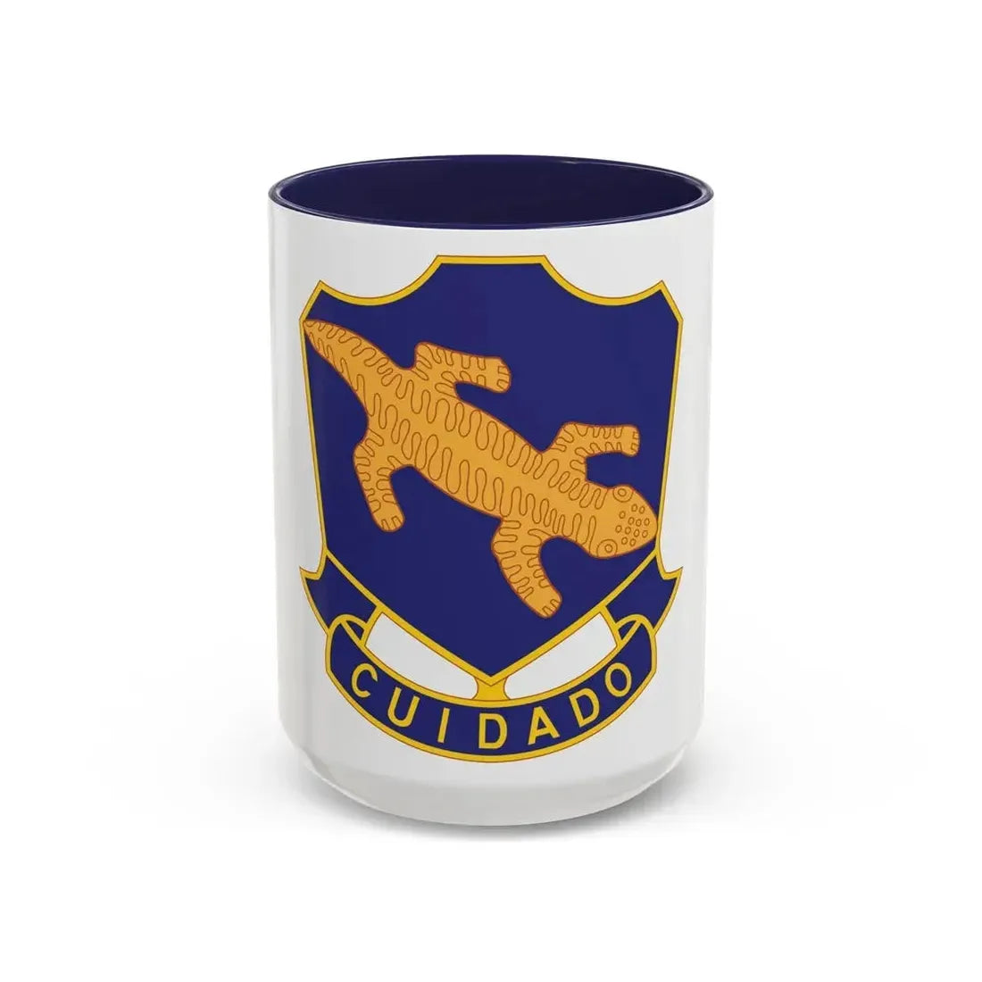 158th Infantry Regiment (U.S. Army) Accent Coffee Mug 15oz Navy - Go Mug Yourself