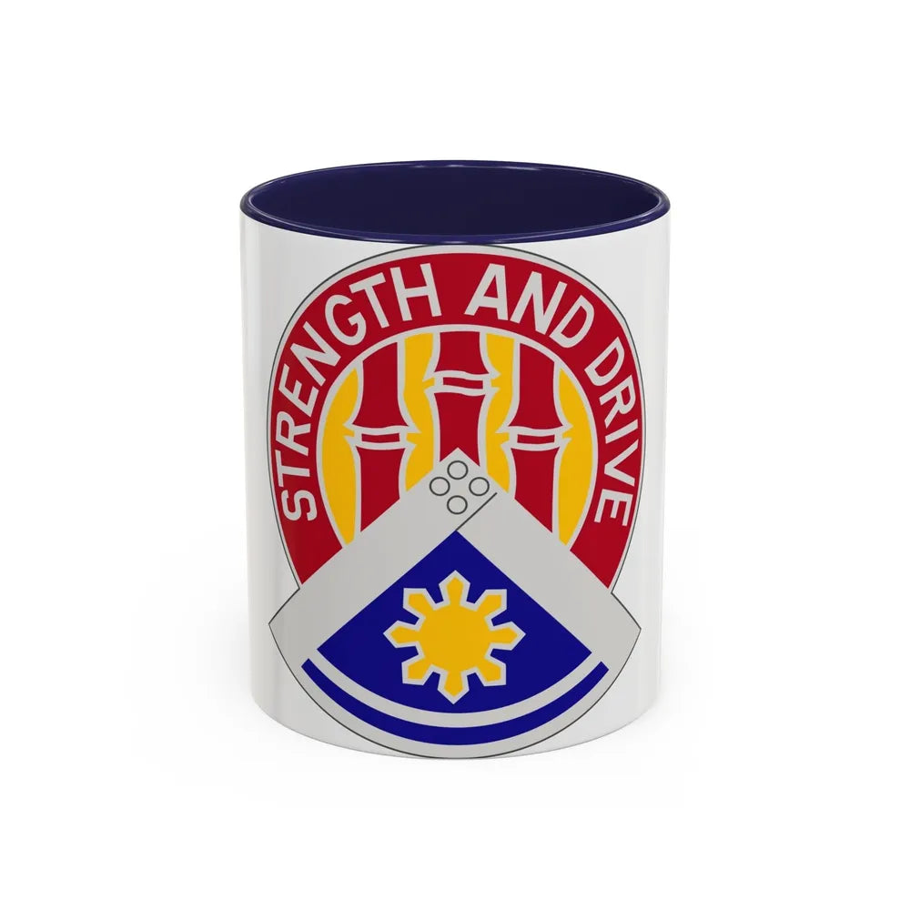 159 Engineer Group (U.S. Army) Accent Coffee Mug-11oz-Navy-Go Mug Yourself