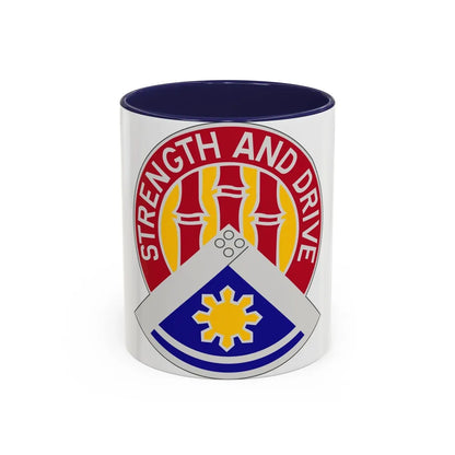 159 Engineer Group (U.S. Army) Accent Coffee Mug-11oz-Navy-Go Mug Yourself