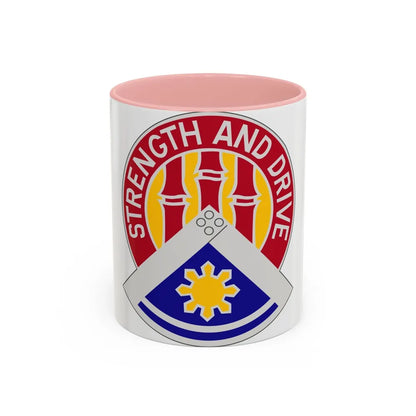 159 Engineer Group (U.S. Army) Accent Coffee Mug-11oz-Pink-Go Mug Yourself