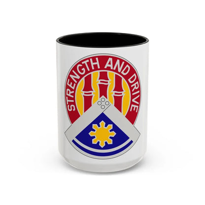 159 Engineer Group (U.S. Army) Accent Coffee Mug-15oz-Black-Go Mug Yourself