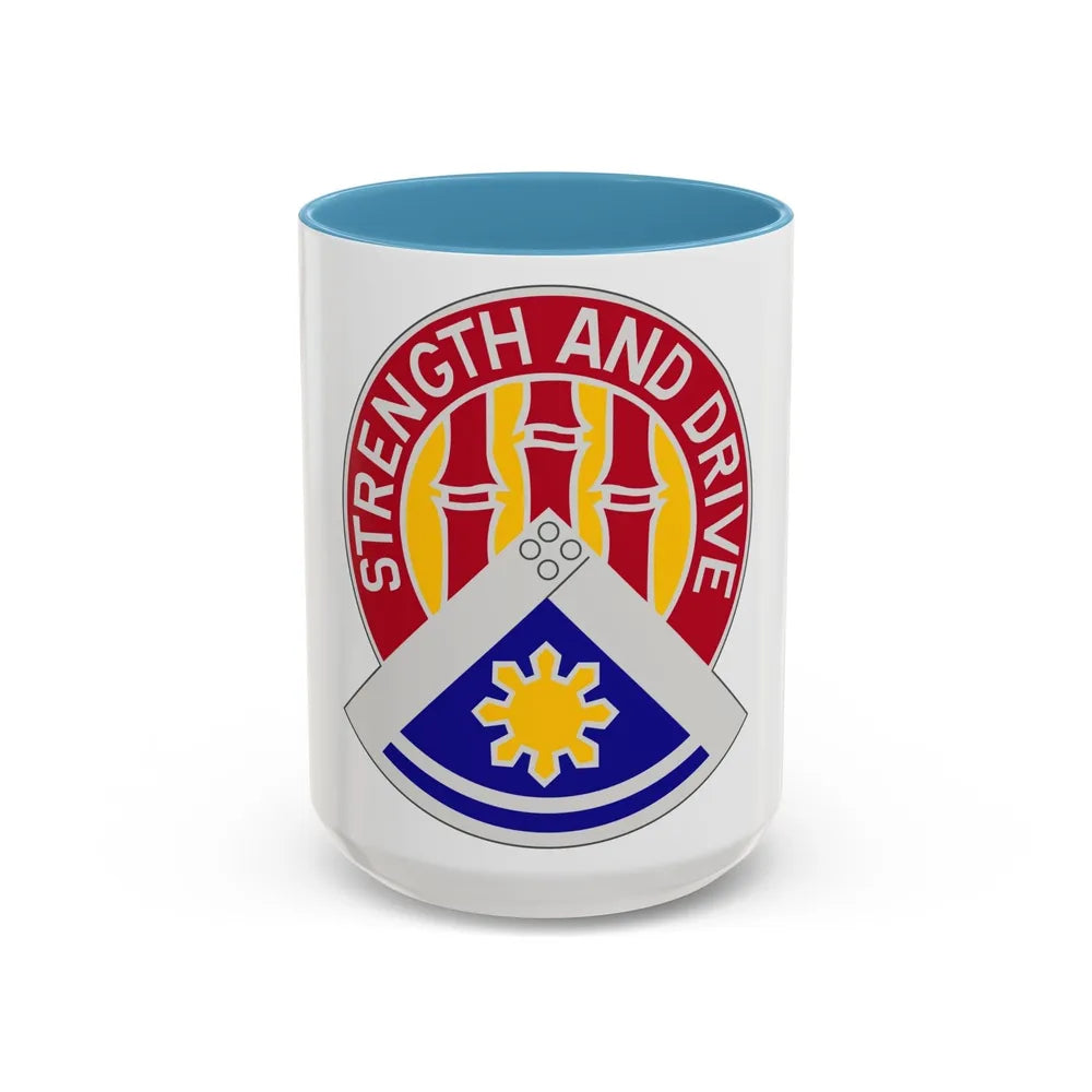 159 Engineer Group (U.S. Army) Accent Coffee Mug-15oz-Light Blue-Go Mug Yourself