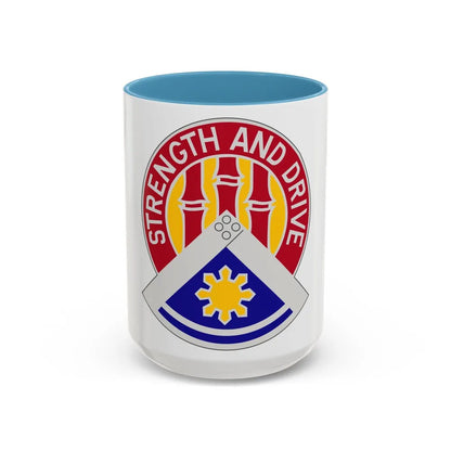 159 Engineer Group (U.S. Army) Accent Coffee Mug-15oz-Light Blue-Go Mug Yourself