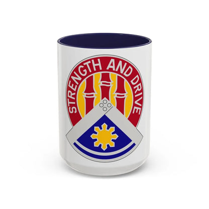 159 Engineer Group (U.S. Army) Accent Coffee Mug-15oz-Navy-Go Mug Yourself