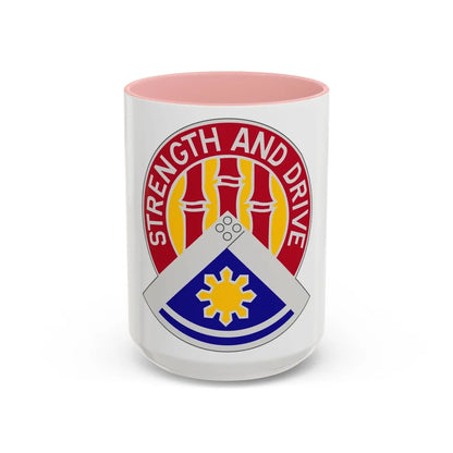 159 Engineer Group (U.S. Army) Accent Coffee Mug-15oz-Pink-Go Mug Yourself