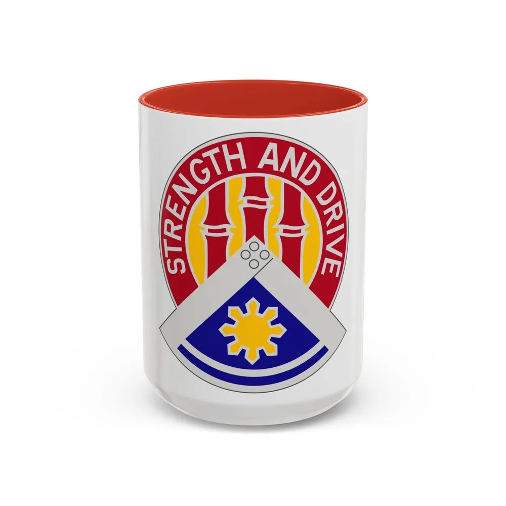 159 Engineer Group (U.S. Army) Accent Coffee Mug-15oz-Red-Go Mug Yourself