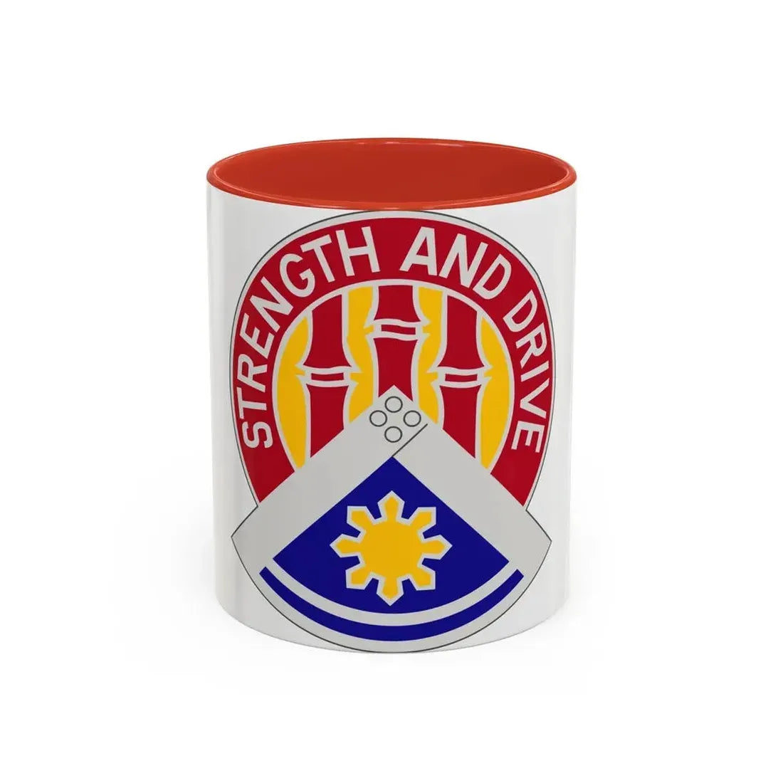 159 Engineer Group (U.S. Army) Accent Coffee Mug 11oz Red - Go Mug Yourself