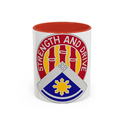 159 Engineer Group (U.S. Army) Accent Coffee Mug 11oz Red - Go Mug Yourself