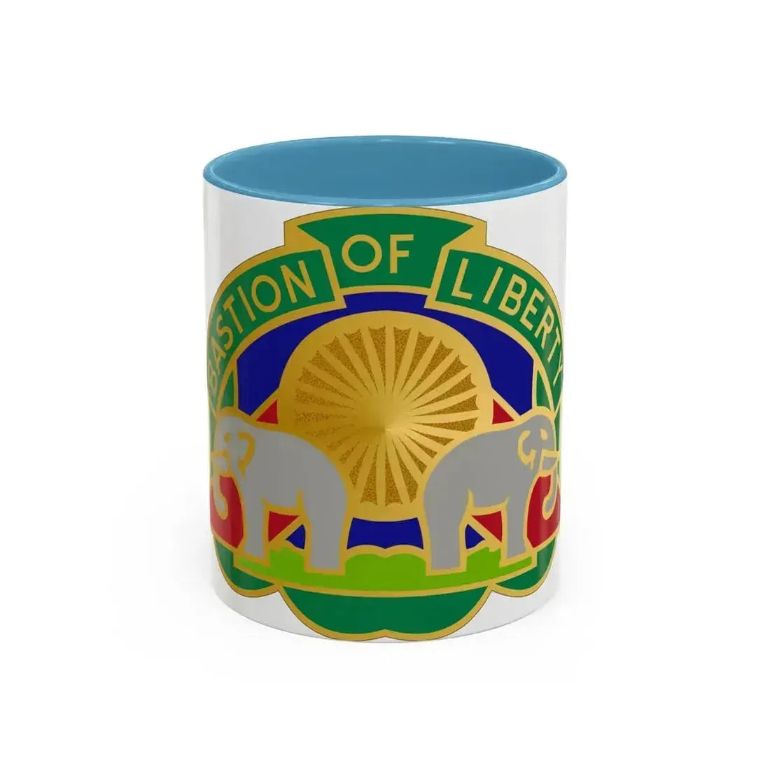 159 Military Police Battalion (U.S. Army) Accent Coffee Mug 11oz Light Blue - Go Mug Yourself