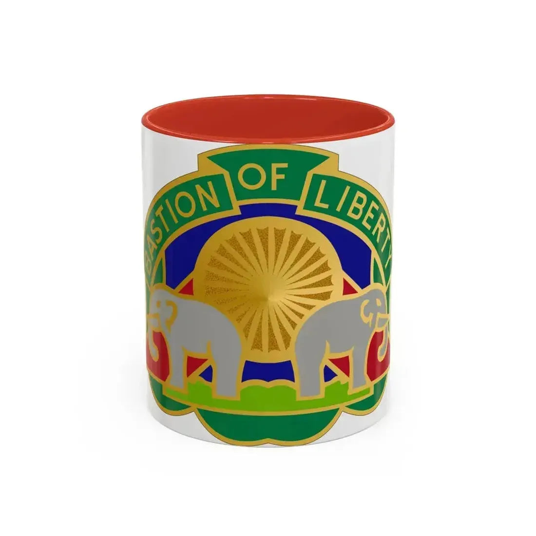 159 Military Police Battalion (U.S. Army) Accent Coffee Mug 11oz Red - Go Mug Yourself