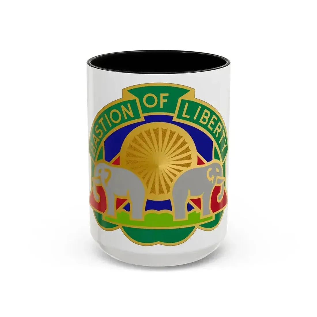 159 Military Police Battalion (U.S. Army) Accent Coffee Mug 15oz Black - Go Mug Yourself