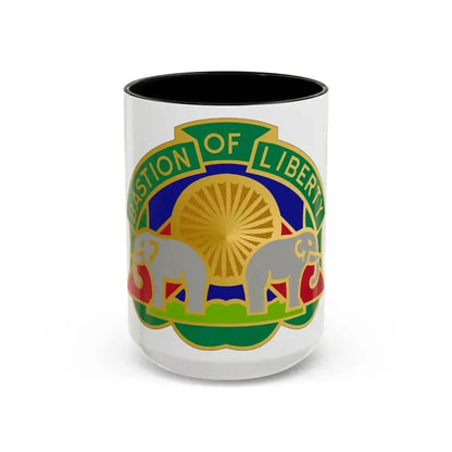 159 Military Police Battalion (U.S. Army) Accent Coffee Mug 15oz Black - Go Mug Yourself