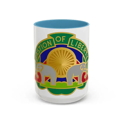 159 Military Police Battalion (U.S. Army) Accent Coffee Mug 15oz Light Blue - Go Mug Yourself
