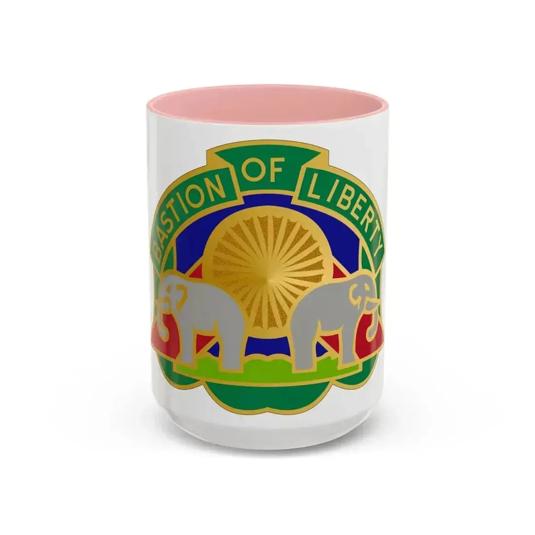 159 Military Police Battalion (U.S. Army) Accent Coffee Mug 15oz Pink - Go Mug Yourself