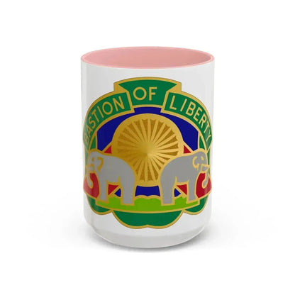 159 Military Police Battalion (U.S. Army) Accent Coffee Mug 15oz Pink - Go Mug Yourself