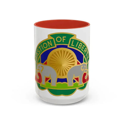 159 Military Police Battalion (U.S. Army) Accent Coffee Mug 15oz Red - Go Mug Yourself