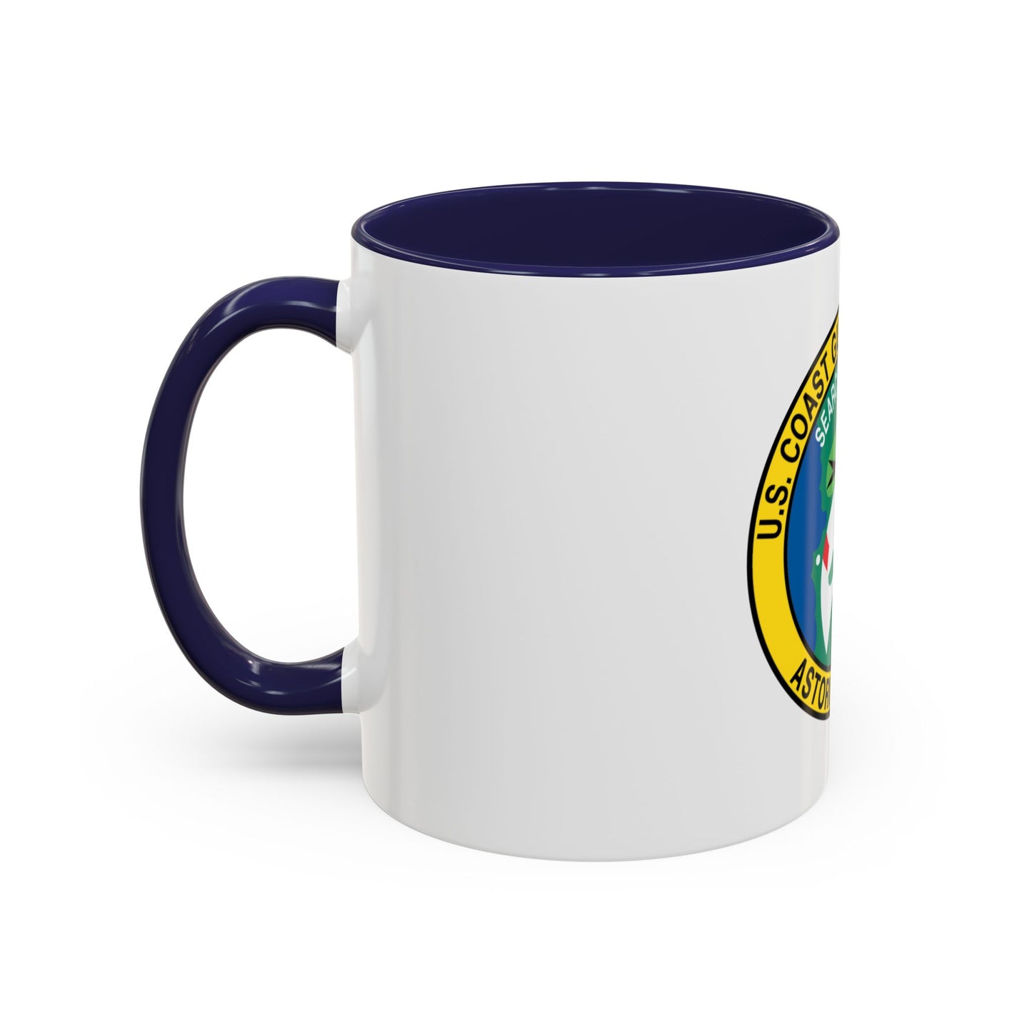 USCG Air Station Astoria (U.S. Coast Guard) Accent Coffee Mug