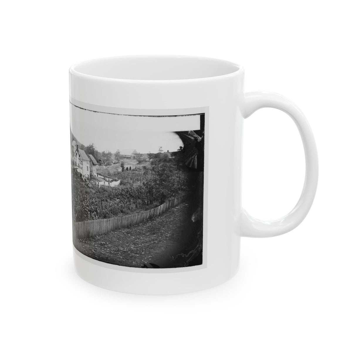 Antietam, Maryland. Bridge Across The Antietam. Northeast View (U.S. Civil War) White Coffee Mug