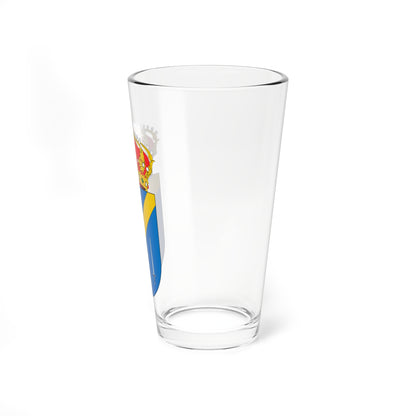 Escudo de Almonacid de la Cuba (Spain) (Coat of Arms) Pint Glass 16oz