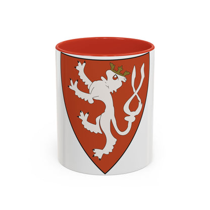 Lesser coat of arms of the Kingdom of Bohemia (Wenceslaus II of Bohemia) - Accent Coffee Mug
