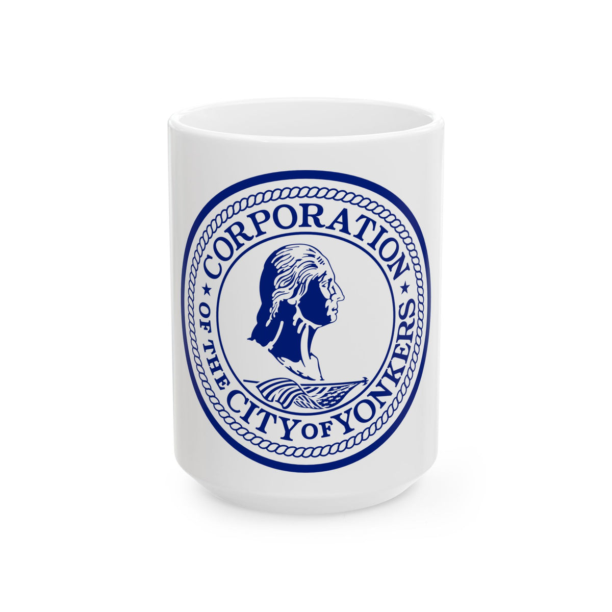 Seal of Yonkers New York - White Coffee Mug