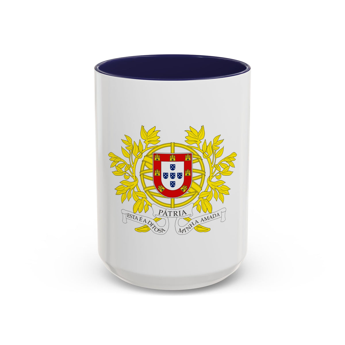 Military coat of arms of Portugal - Accent Coffee Mug