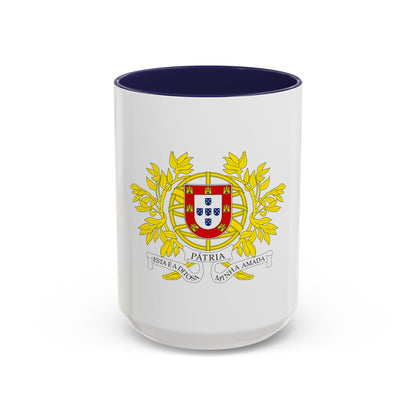 Military coat of arms of Portugal - Accent Coffee Mug