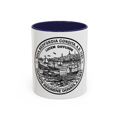 Seal of New Bedford Massachusetts - Accent Coffee Mug
