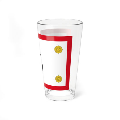 Rank flag for the Commander General of the Peruvian Navy (Peru) Pint Glass 16oz