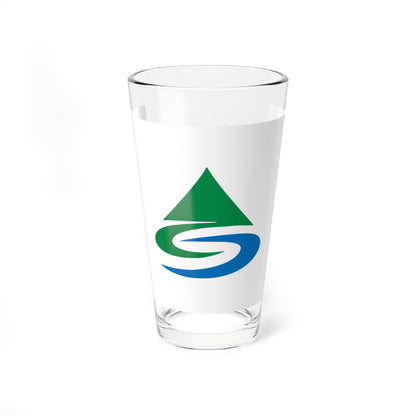 Flag of Asakura Fukuoka (Japan) Pint Glass 16oz