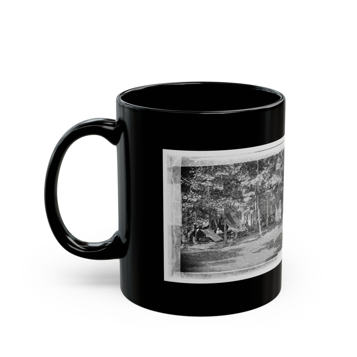 Bealeton, Virginia. Camp Of Company B, 93d New York Volunteers (U.S. Civil War) Black Coffee Mug