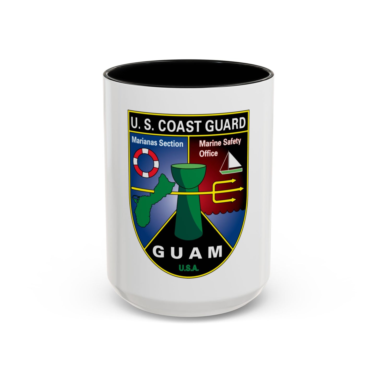 USCG Marianas Sect MSO Guam (U.S. Coast Guard) Accent Coffee Mug