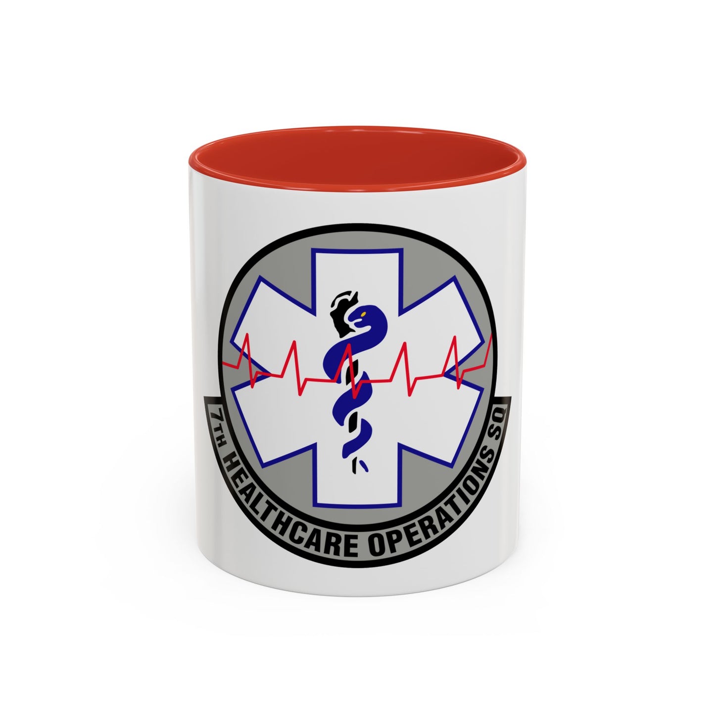 7 Healthcare Operations Squadron AFGSC (U.S. Air Force) Accent Coffee Mug