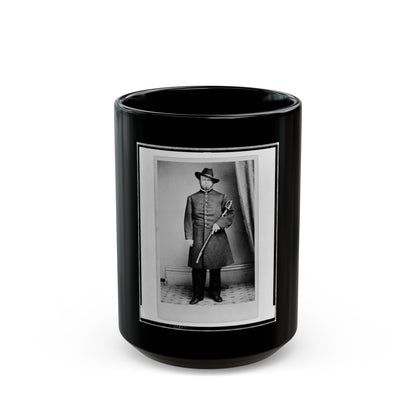Elliott( ), Union Officer, Full-Length Portrait, Standing, Holding Sword In Left Hand, Facing Front (U.S. Civil War) Black Coffee Mug