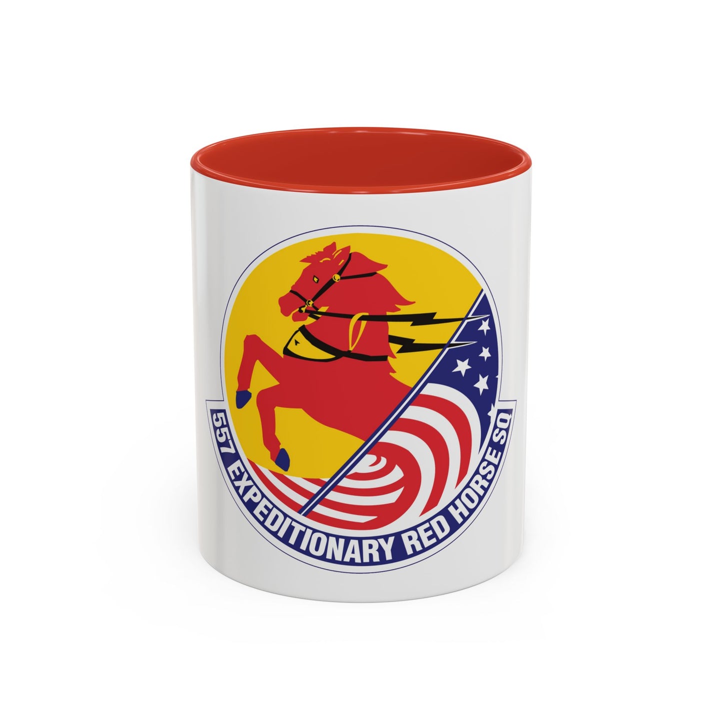 557th Expeditionary Red Horse Squadron (U.S. Air Force) Accent Coffee Mug