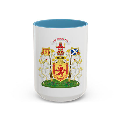 Royal Coat of Arms of the Kingdom of Scotland - Accent Coffee Mug