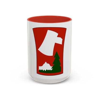70th Infantry Division patch (U.S. Army) Accent Coffee Mug