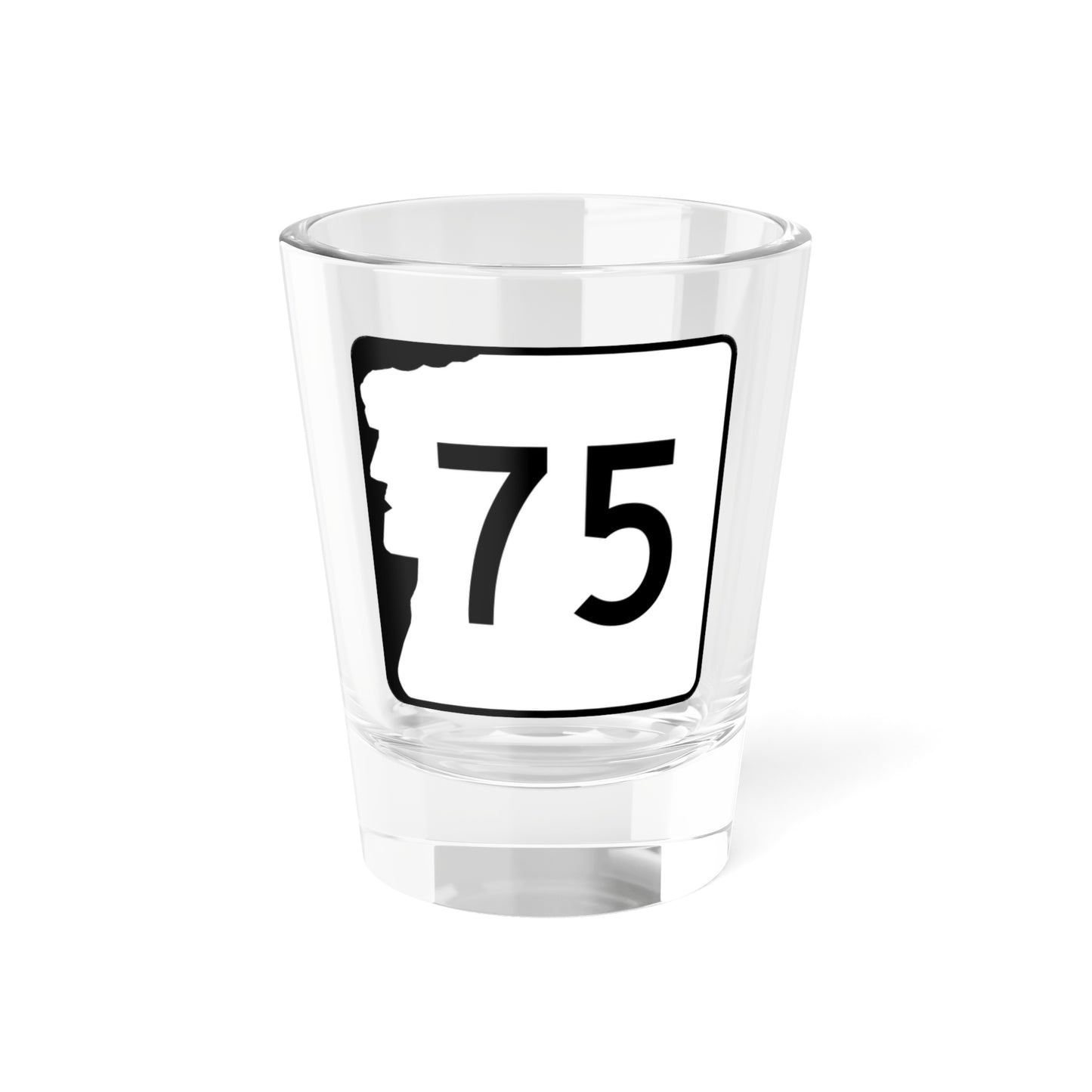 NH Route 75 (New Hampshire) (Road Sign) Shot Glass 1.5oz