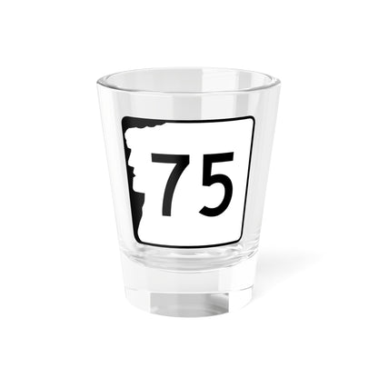 NH Route 75 (New Hampshire) (Road Sign) Shot Glass 1.5oz