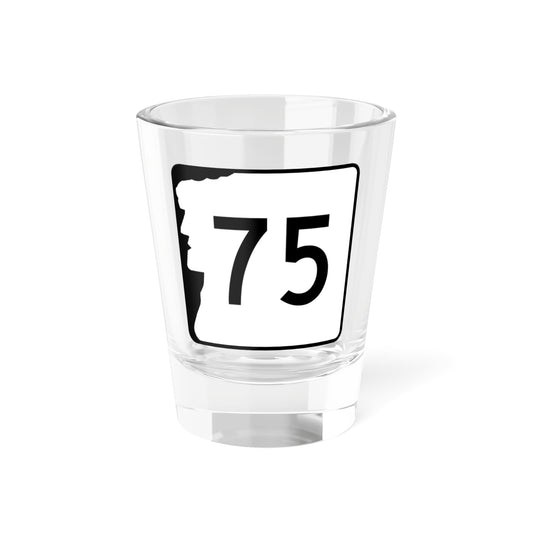 NH Route 75 (New Hampshire) (Road Sign) Shot Glass 1.5oz