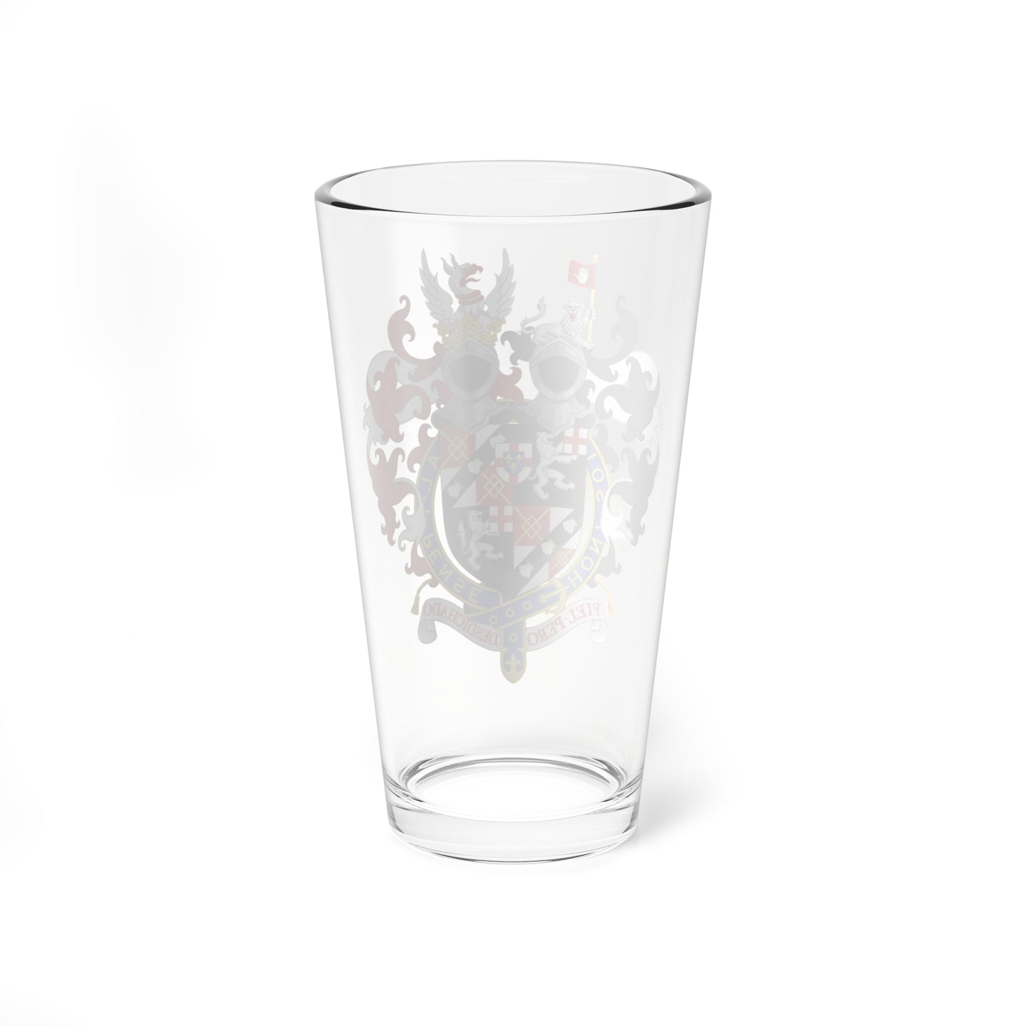 Coat of Arms of Winston Churchill (United Kingdom) (Coat of Arms) Pint Glass 16oz