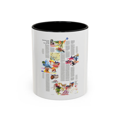 USA - Mid-Atlantic States 2 (1976) (Map) Accent Coffee Mug