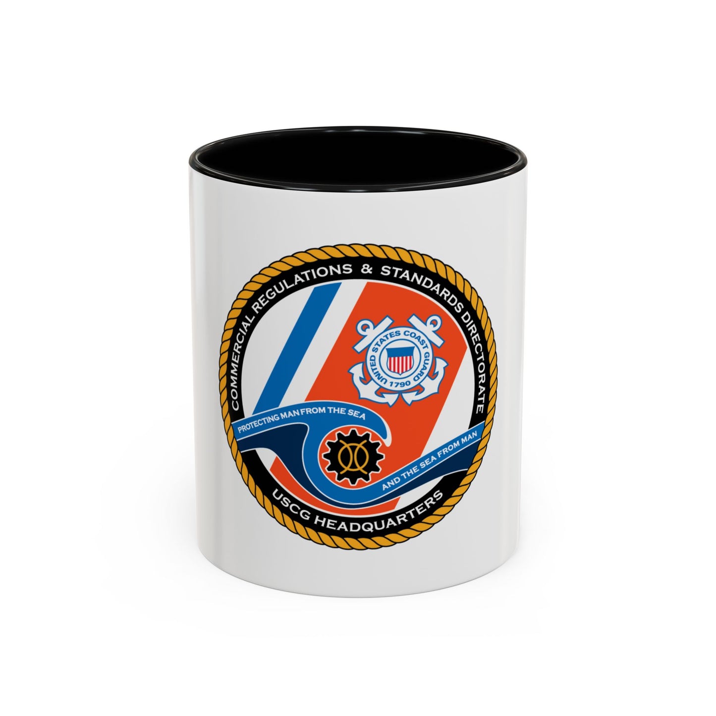 USCG HQ CG ENG 1 Comm Reg Stnd Dlr (U.S. Coast Guard) Accent Coffee Mug