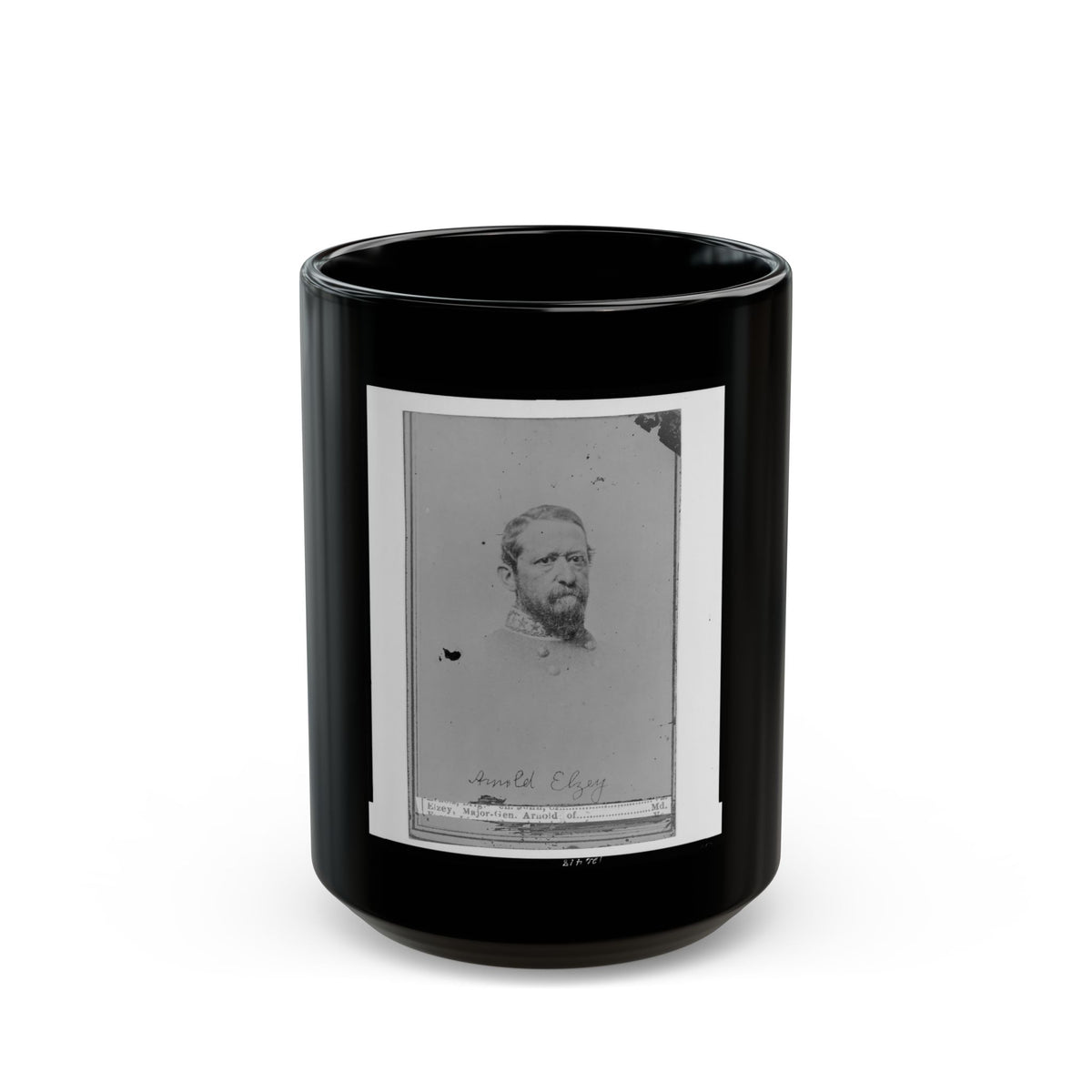 Arnold Elzey (U.S. Civil War) Black Coffee Mug