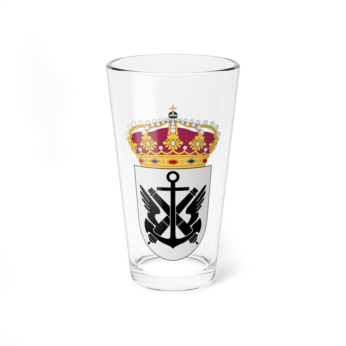 Marinflygledningen vapen (Sweden) (Coat of Arms) Pint Glass 16oz