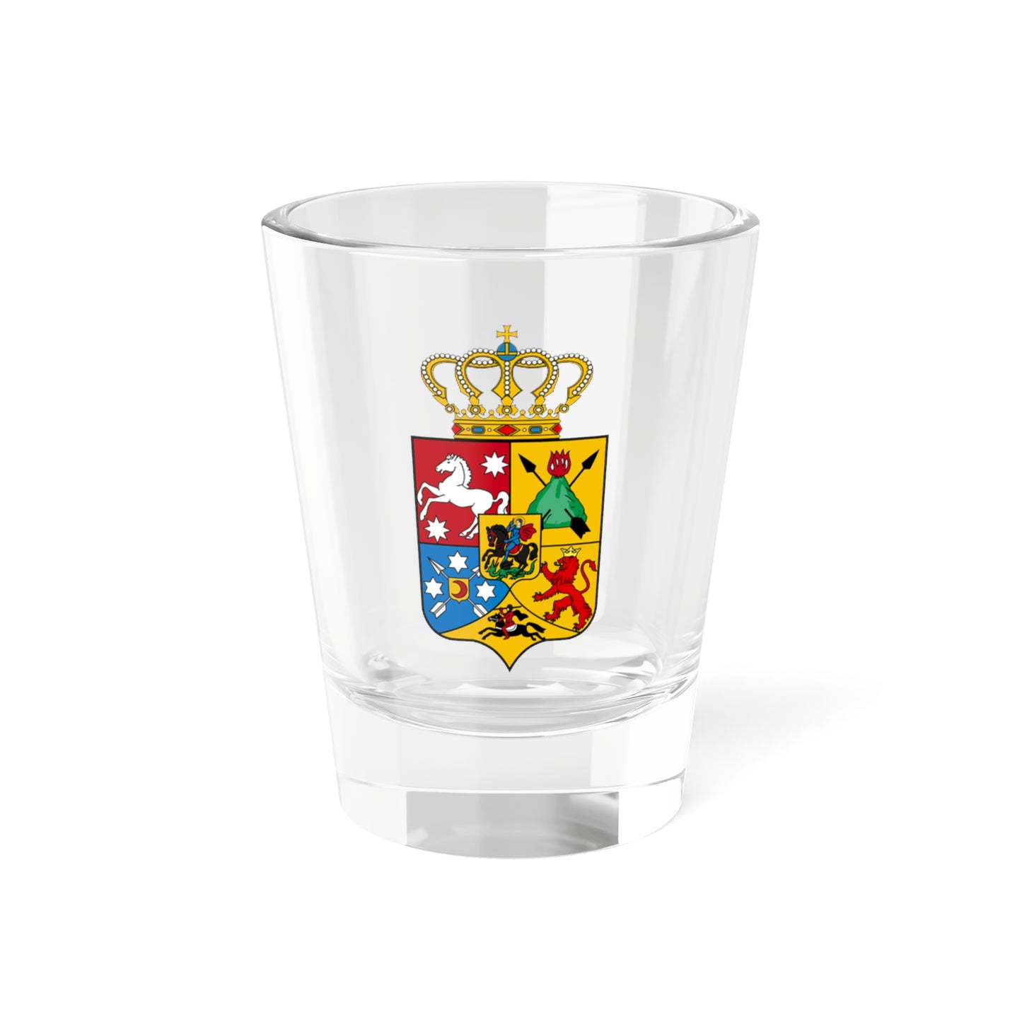 COA of Tsardom of Georgian (Russia) (Coat of Arms) Shot Glass 1.5oz