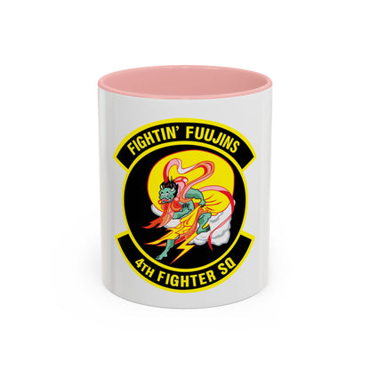 4th Fighter SQ Fightin' Fuujins (U.S. Air Force) Accent Coffee Mug